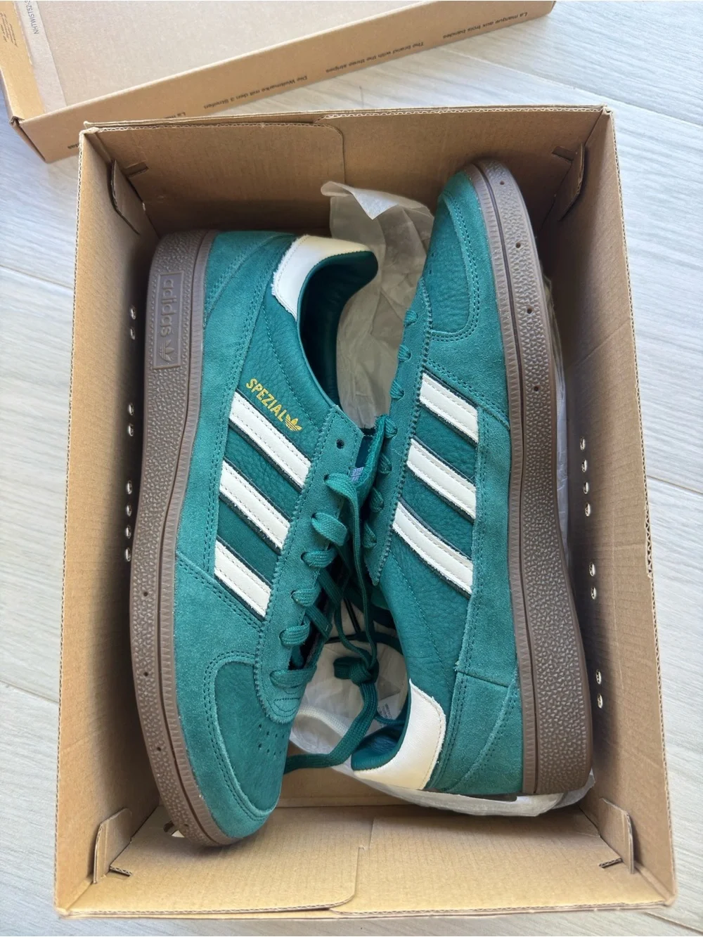 adidas green suede