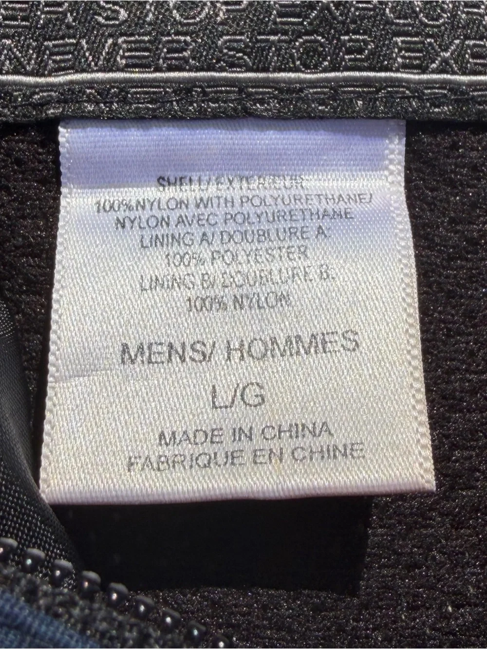 The North Face water resistant