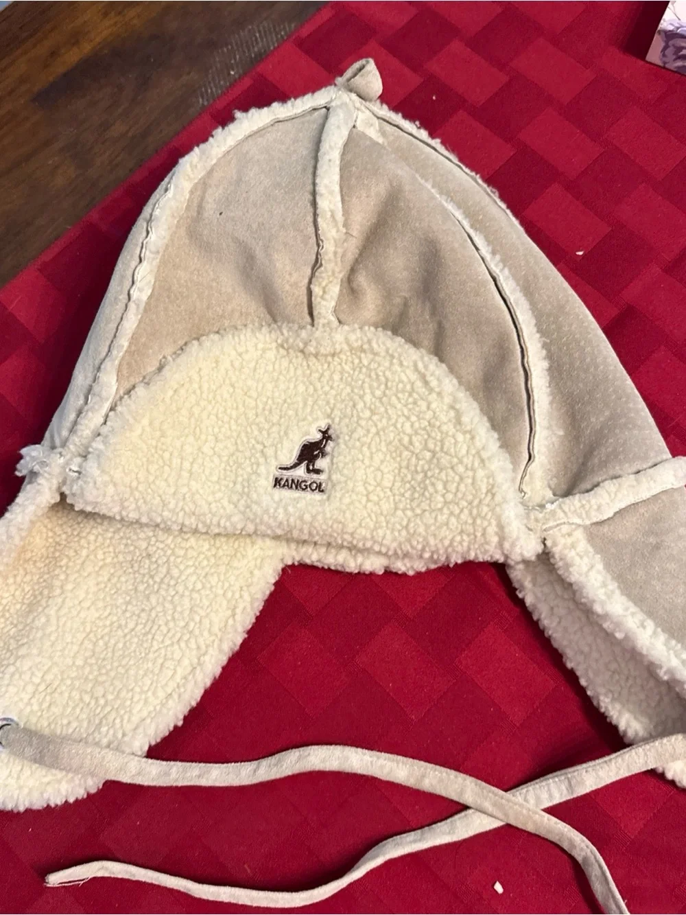 Unisex  Faux-Sherpa Trapper Hat - Cream