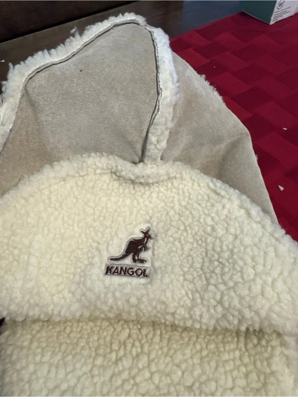 Unisex  Faux-Sherpa Trapper Hat - Cream