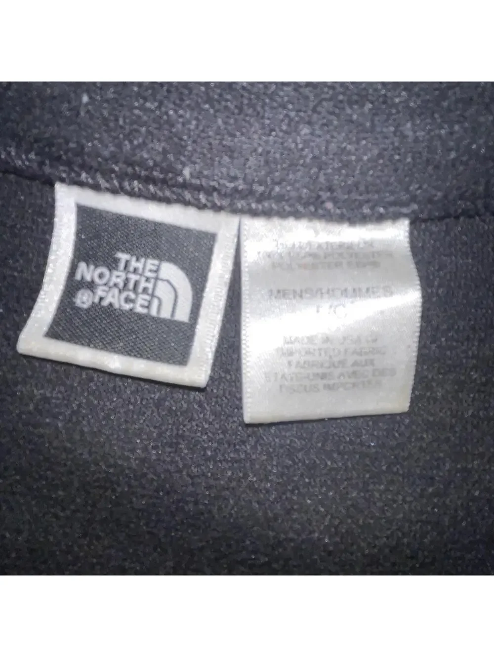 The North Face Sweater Mens Small Black Athletic Fit Logo 1/4 Zip Pullover