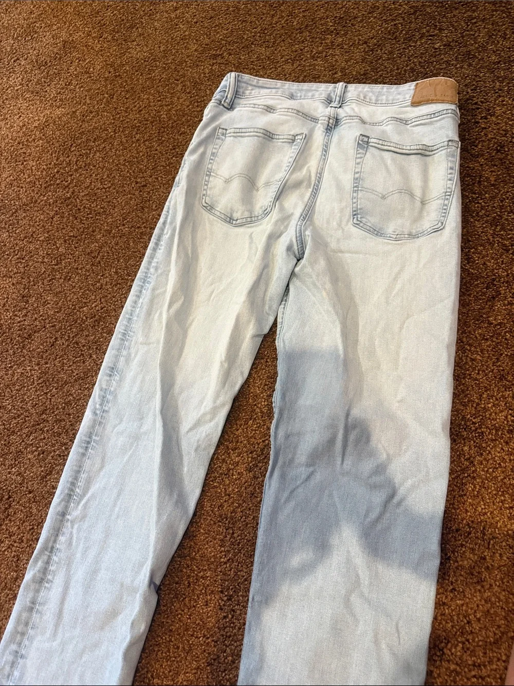 American Eagle Outfitters Light Wash Slim Straight Jeans