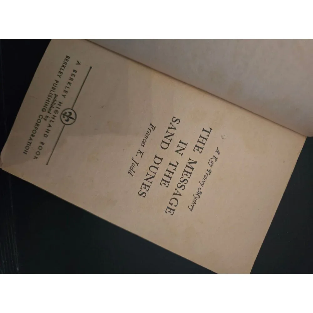 The Message in the Sand Dunes by Frances K. Judd Vintage Paperback