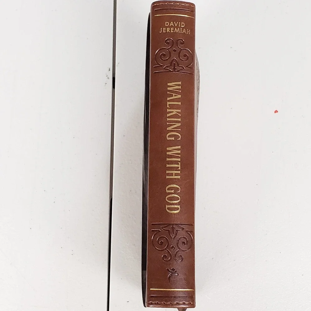 Walking with God 365 Daily Devotions David Jeremiah Brown LuxLeather Christian