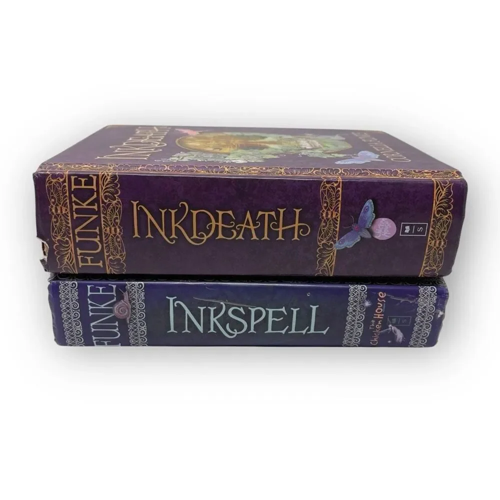 Inkdeath & Inkspell Lot Of 2 HB Books By Cornelia Funke First Edition Used