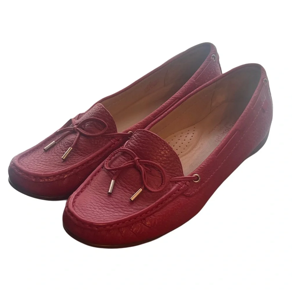 MARC JOSEPH NEW YORK Diana ST red loafers Size 8.5