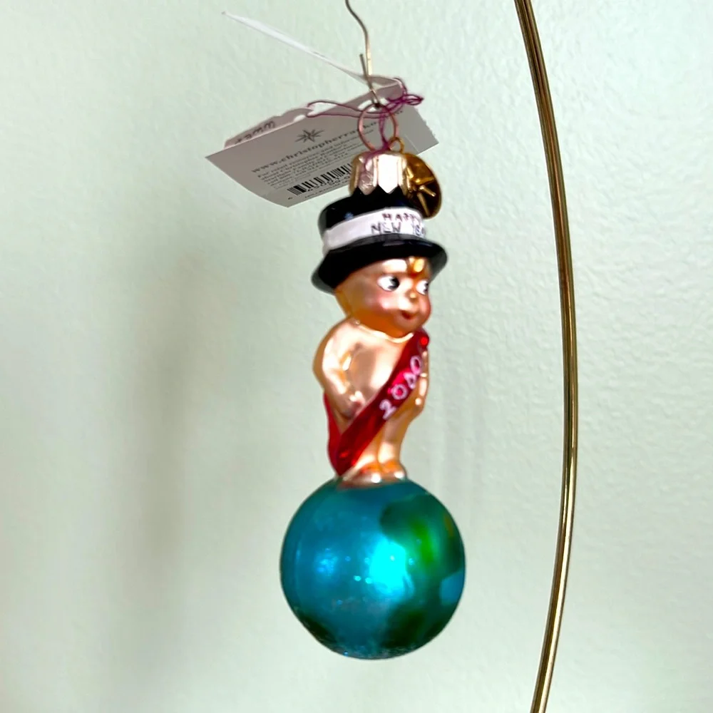 Christopher Radko New Year Baby Ornament