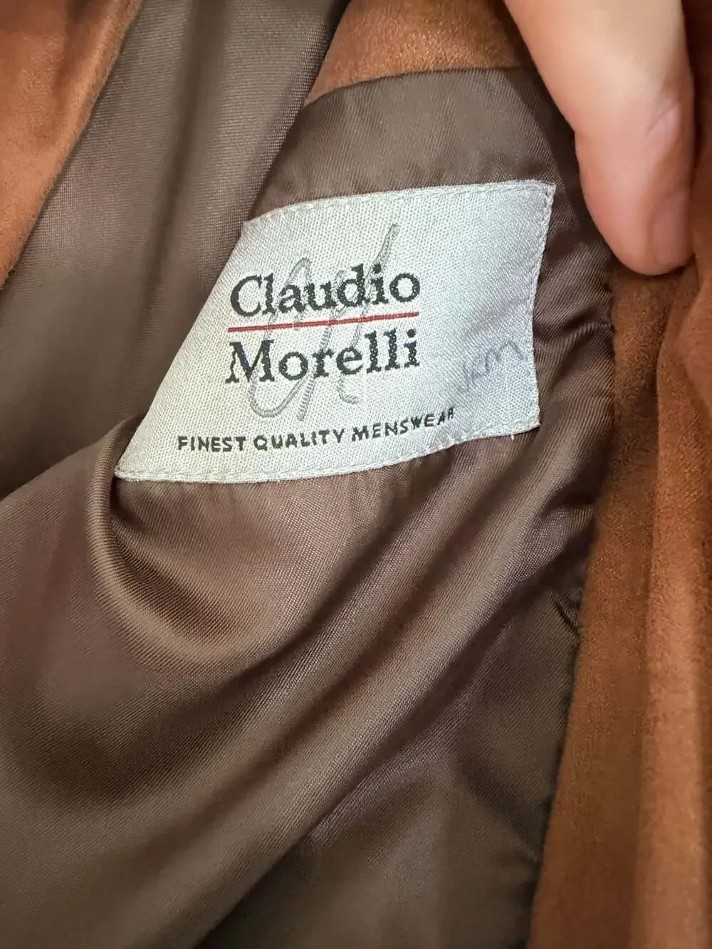 Claudio Morelli Finest Quality Menswear Brown Suede Leather Sport Coat Blazer