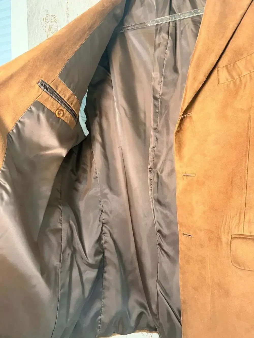 Claudio Morelli Finest Quality Menswear Brown Suede Leather Sport Coat Blazer