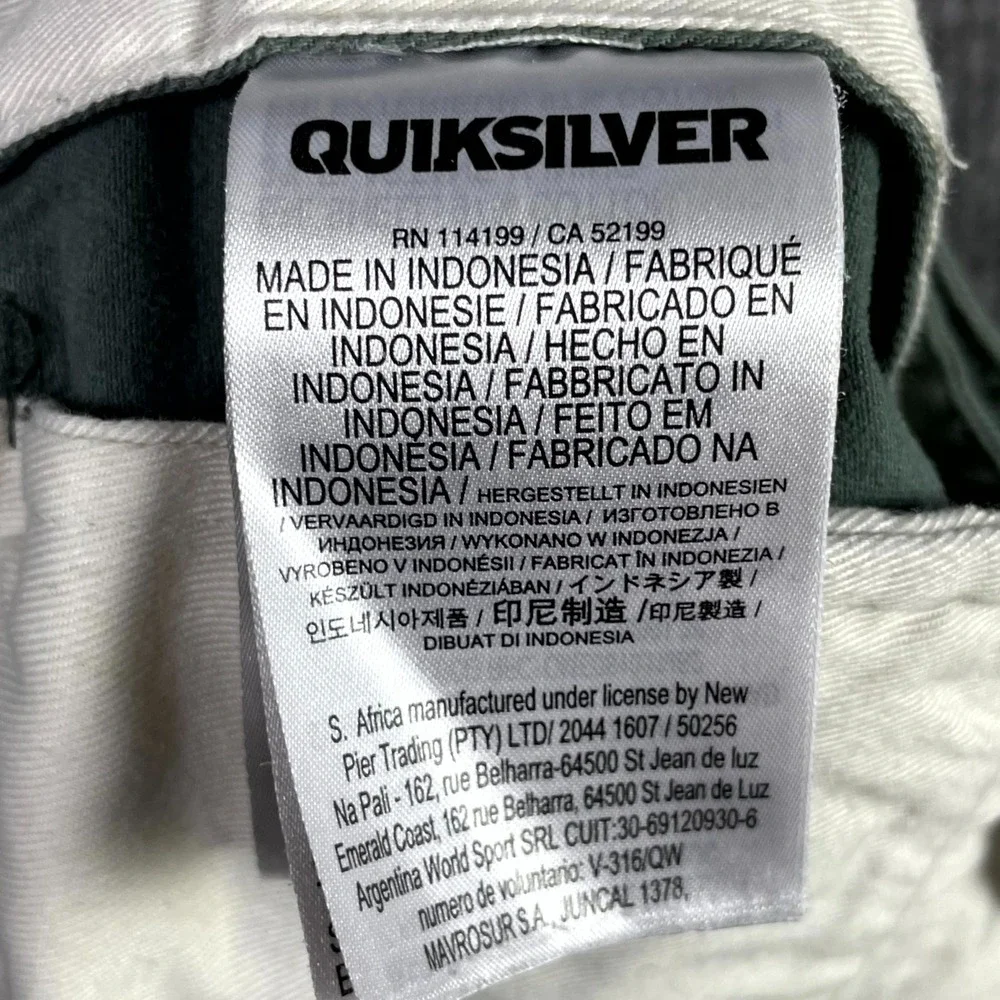 Quiksilver used perfect additional
