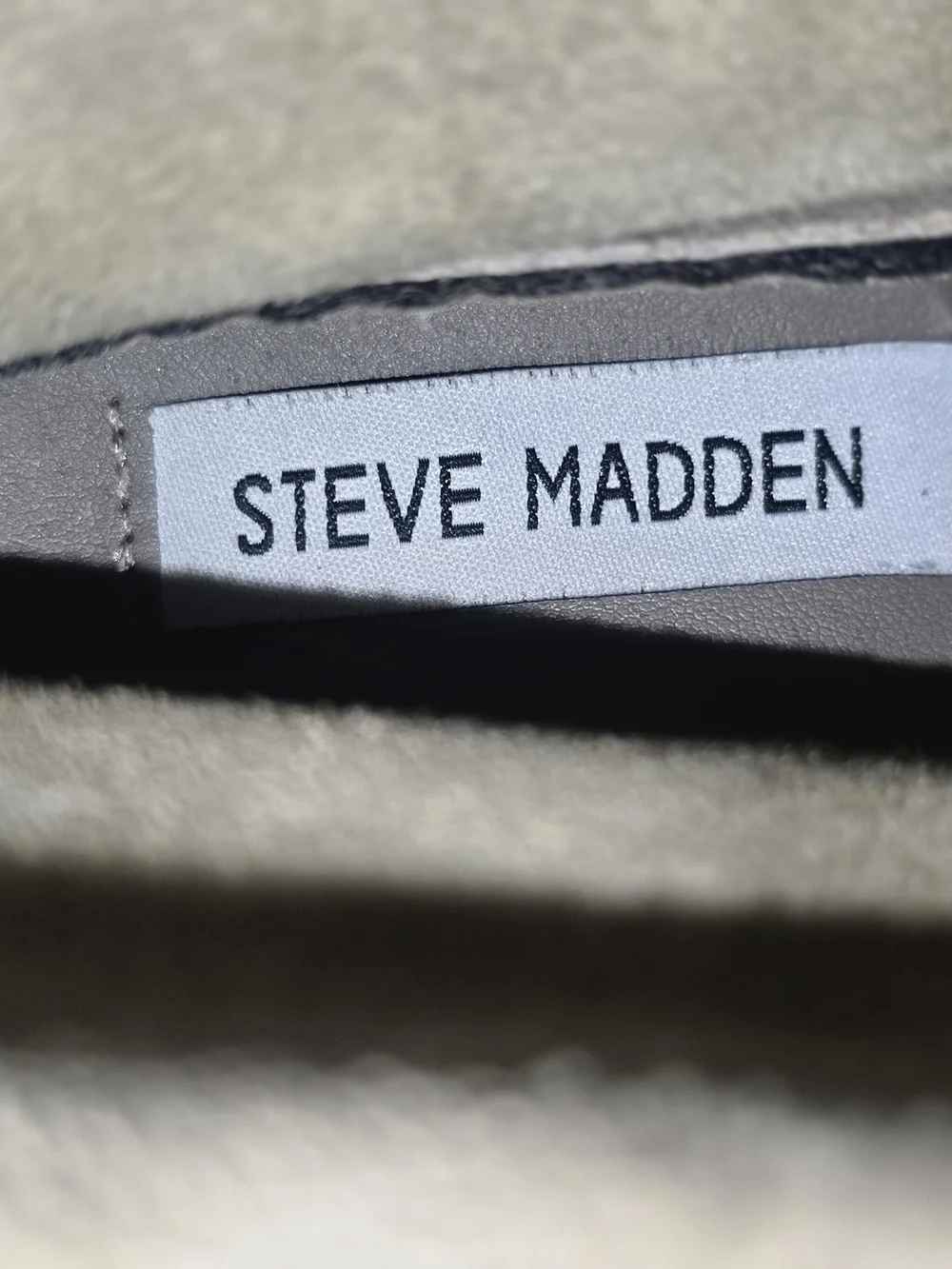 Steve Madden taupe suede