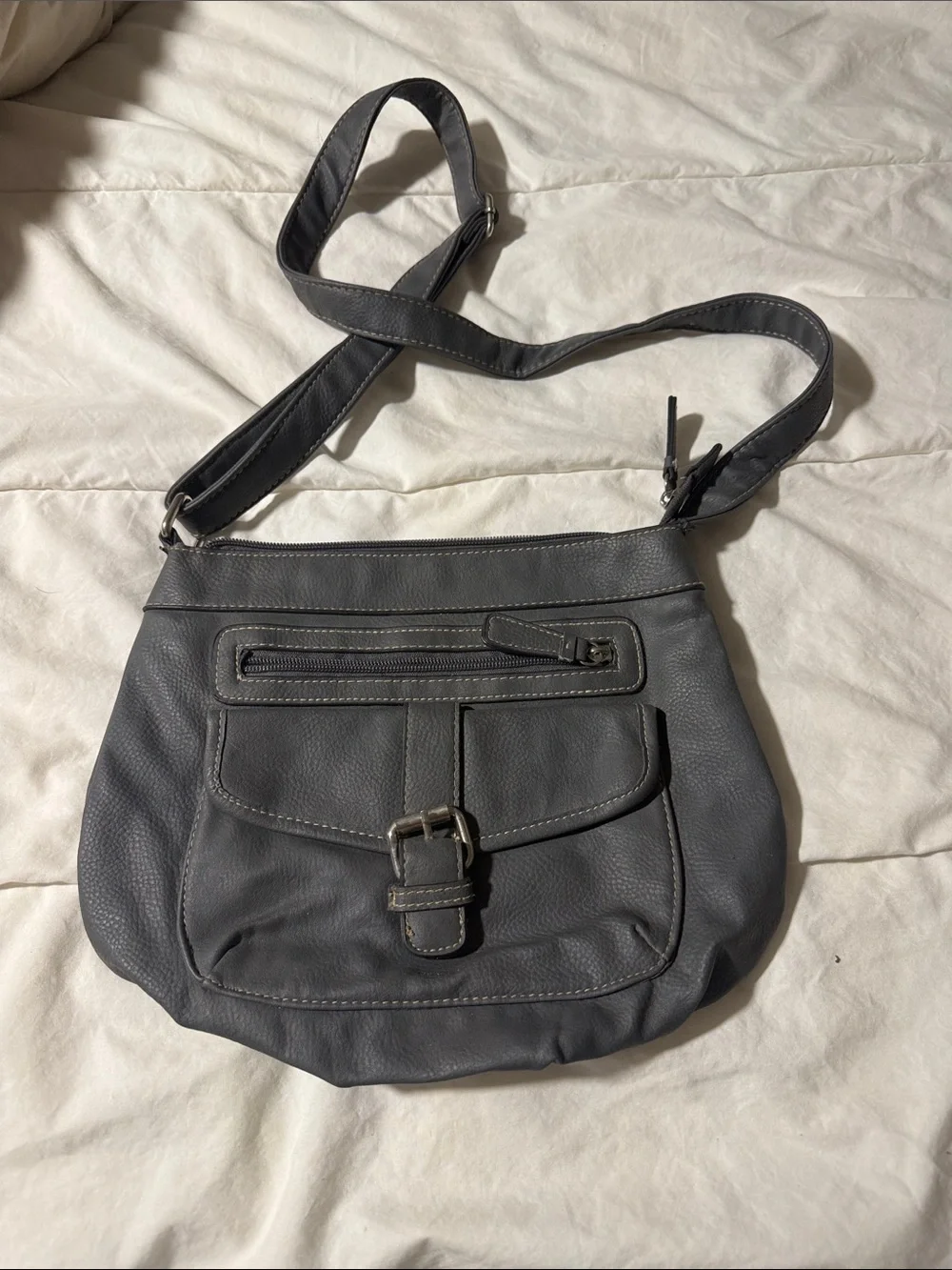 Classic Black Crossbody Shoulder Bag - Women's Everyday Tote