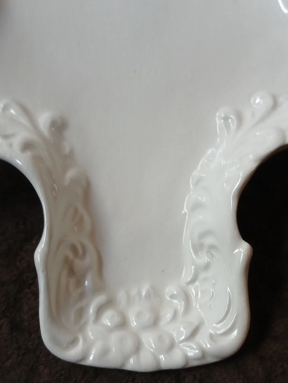 Christmas Tree Ceramic White Soap Dish