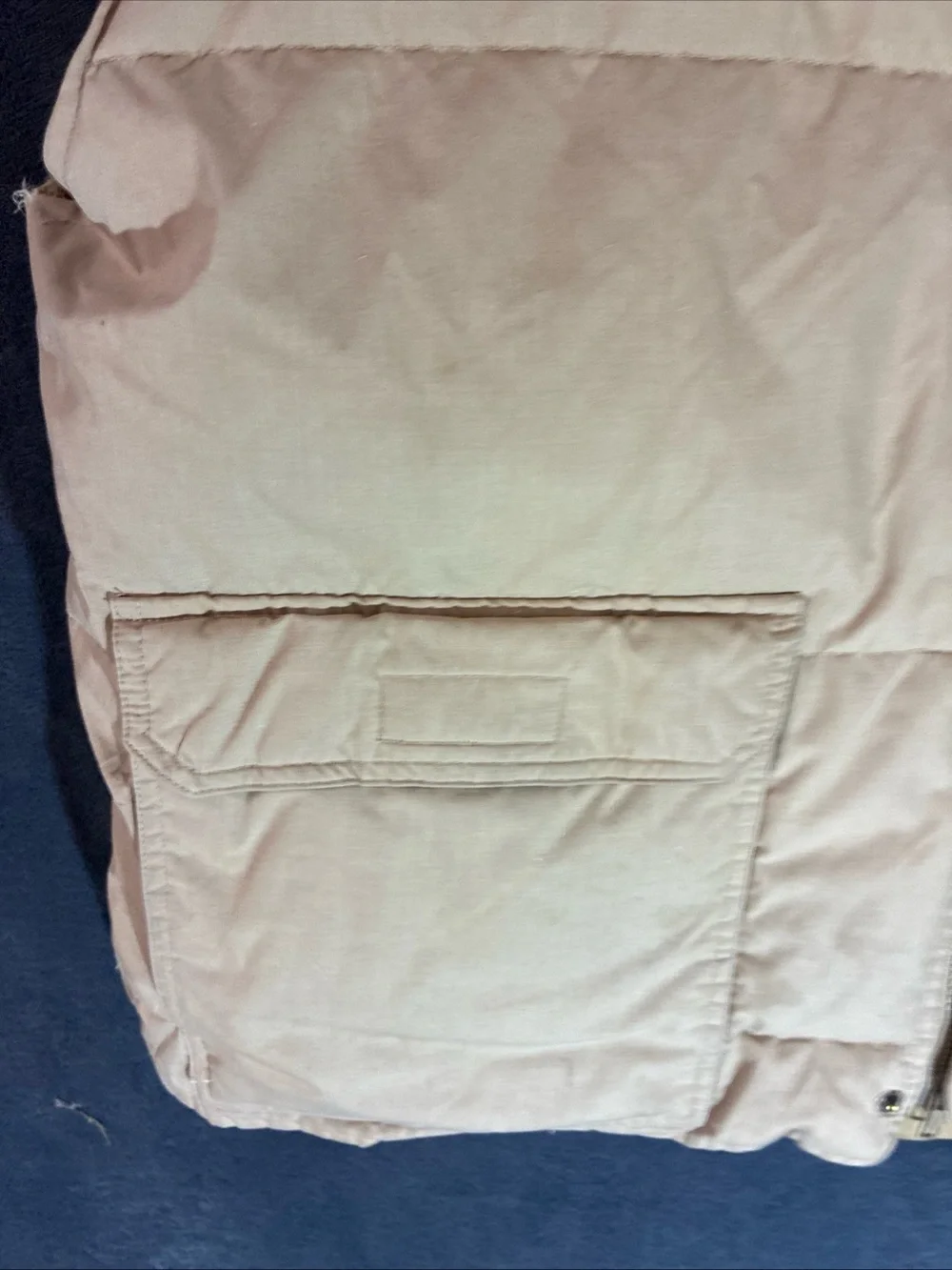 Men's Tan Quilted Insulated Vest
