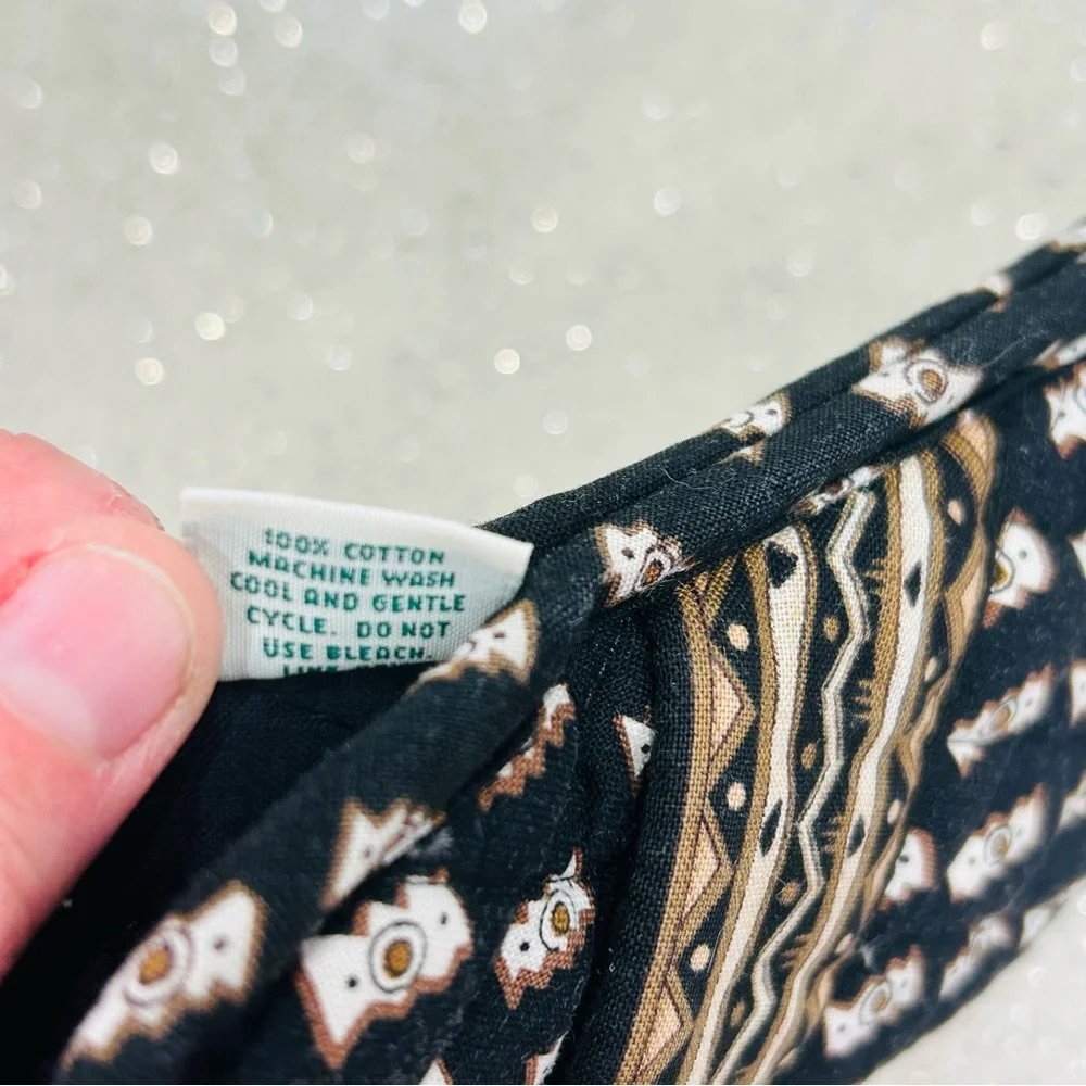 Vintage~Vera Bradley~Tribal Zebras Double Eyeglass Case~Retired Pattern‎