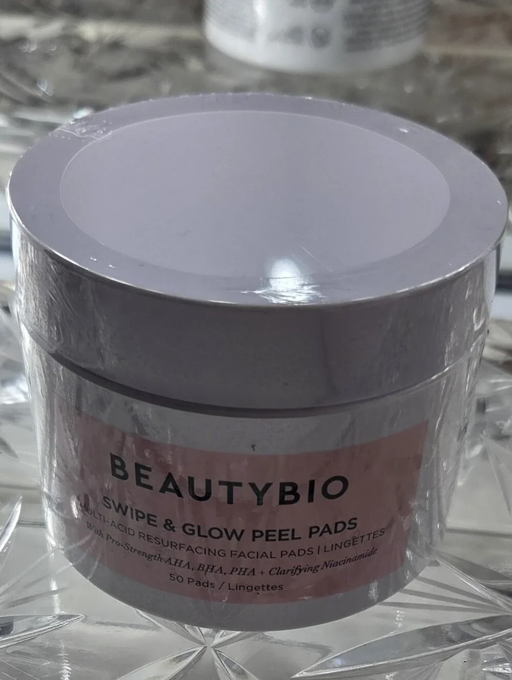 BeautyBio Swipe & Glow Peel Pads 50 Count NEW SEALED AHA BHA PHA