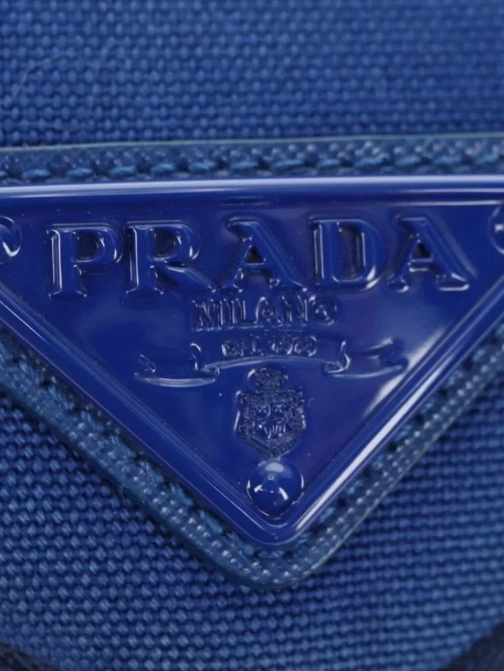 Prada brand	prada color	blue