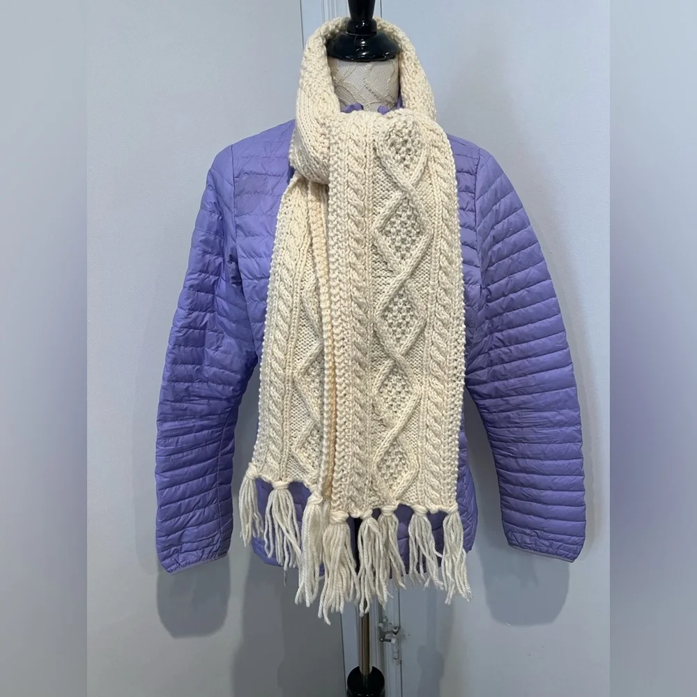 Kennedy of Ardara fringe handknitted