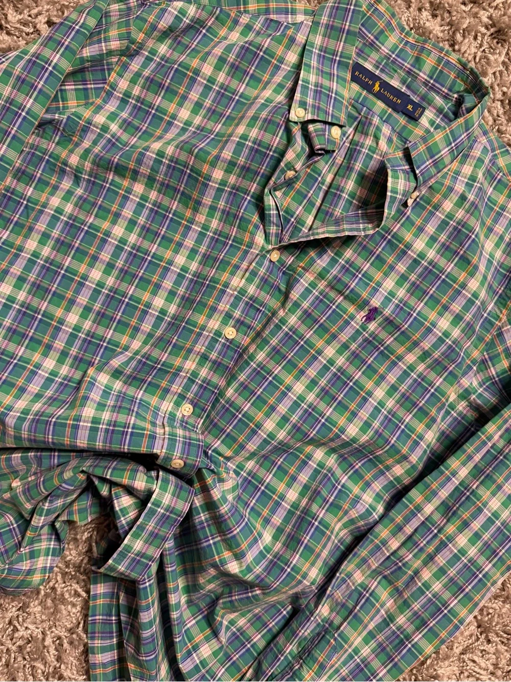Ralph Lauren Plaid Button Down Shirt