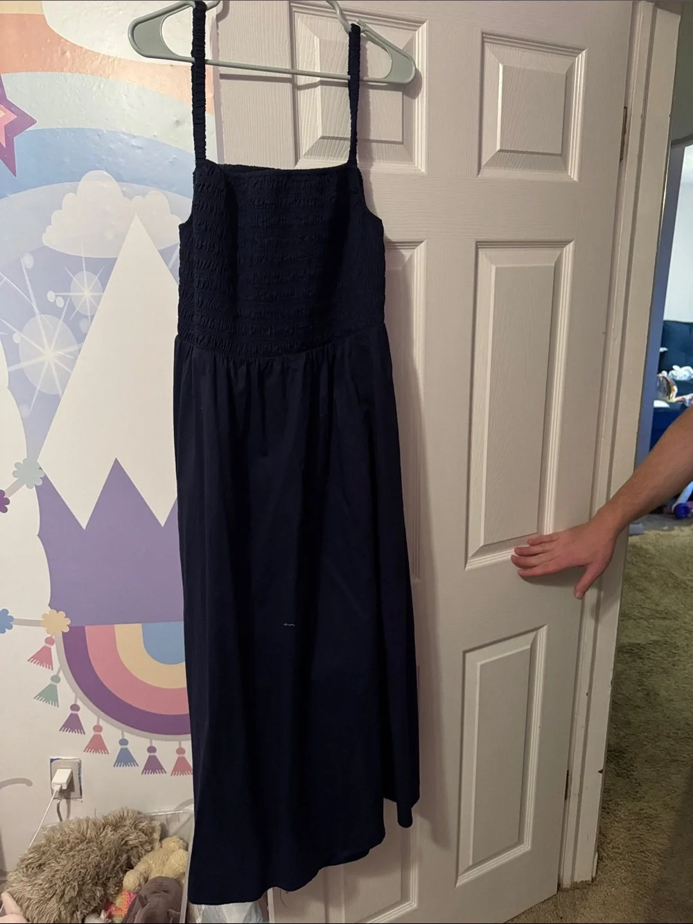 Old Navy Navy Smocked-Top Maxi Dress
