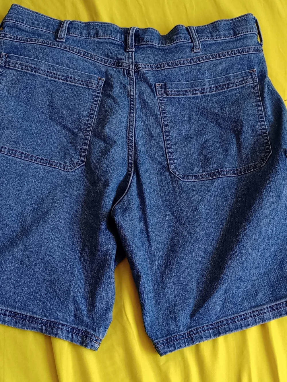 Wrangler Blue Denim Cargo Shorts with Side Pockets Authentic