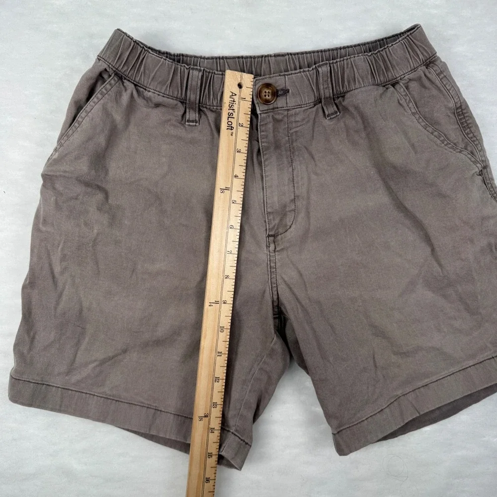 Chubbies Shorts Tan Khaki Stretch Twill Mens small Regular Fit 7