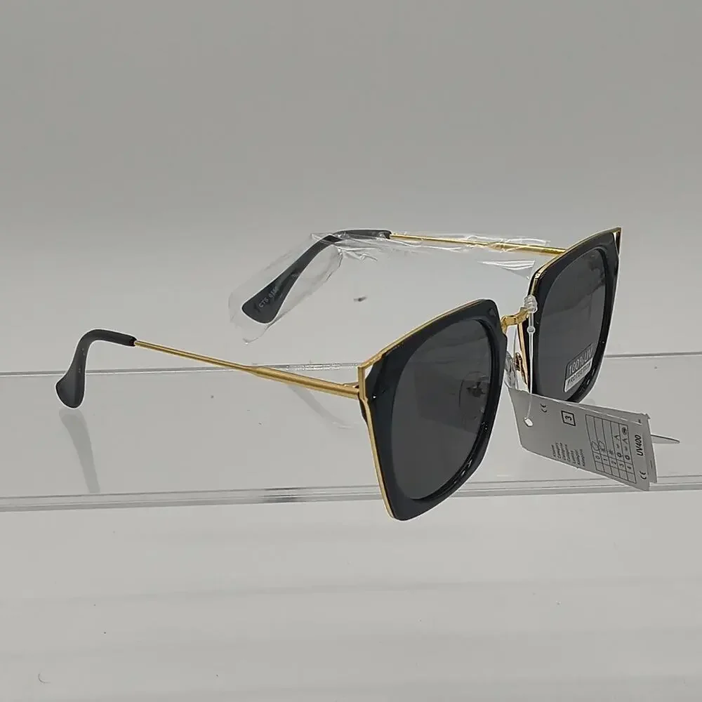 322 blackgold square sunglasses with