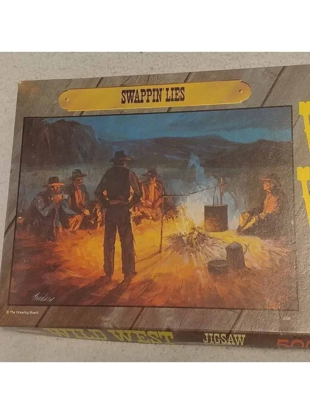 Set of 2 Vintage Jaymar: Wild West 500 pc puzzles 18x13 finished size