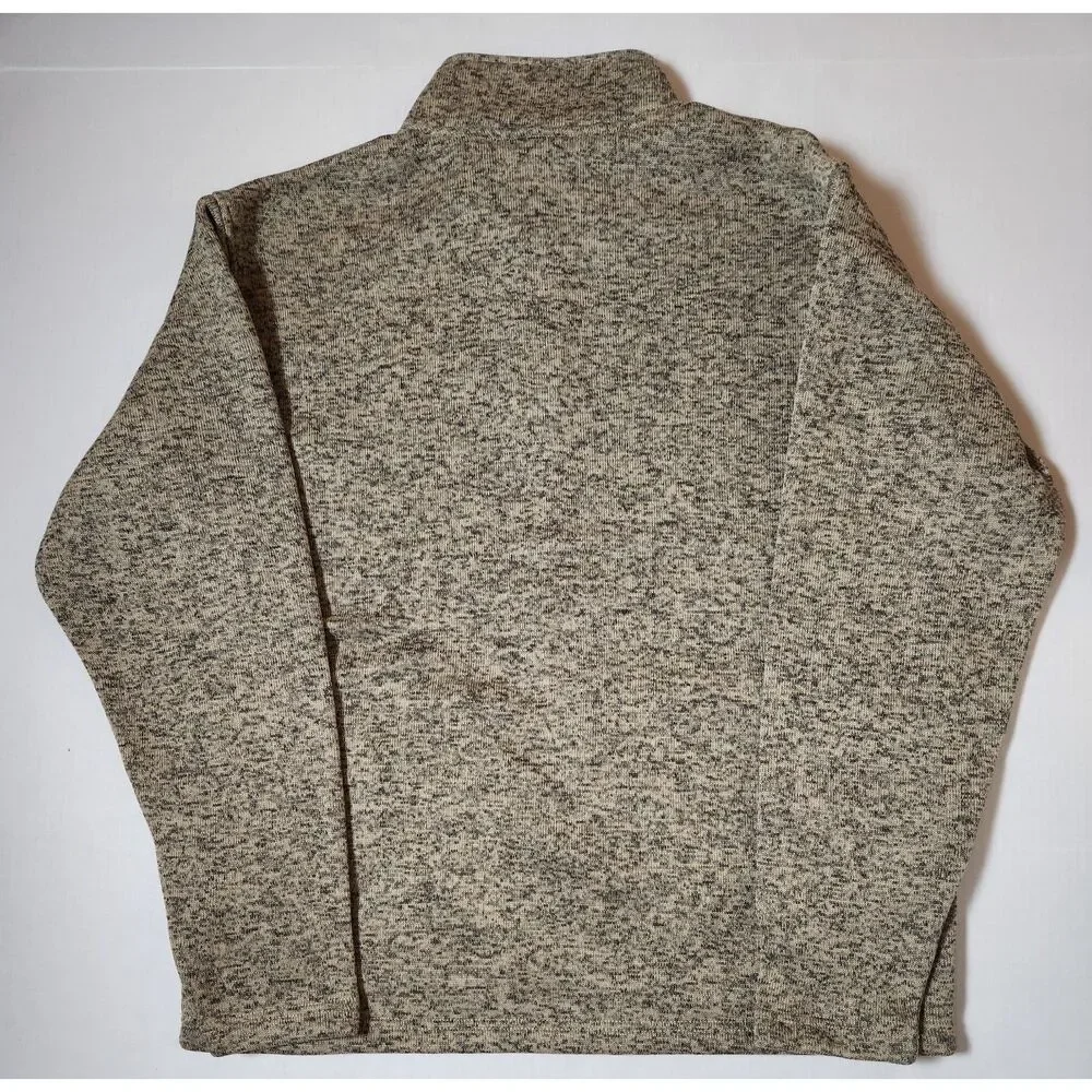 ARIAT Caldwell 1/4 Button Sweater Men's Large Beige