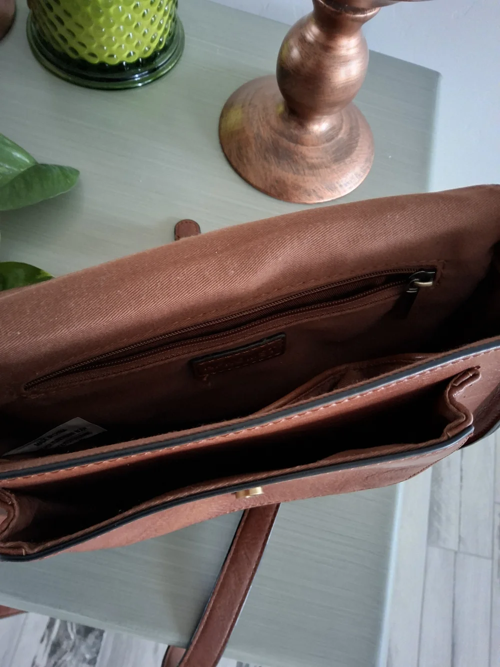 OFKOMST Classic Brown Crossbody Bag - Timeless Everyday Style