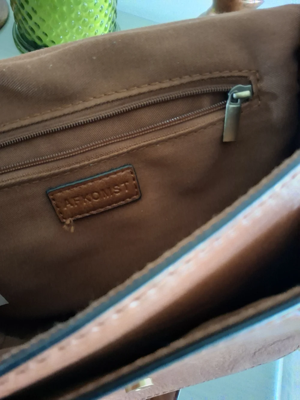 OFKOMST Classic Brown Crossbody Bag - Timeless Everyday Style