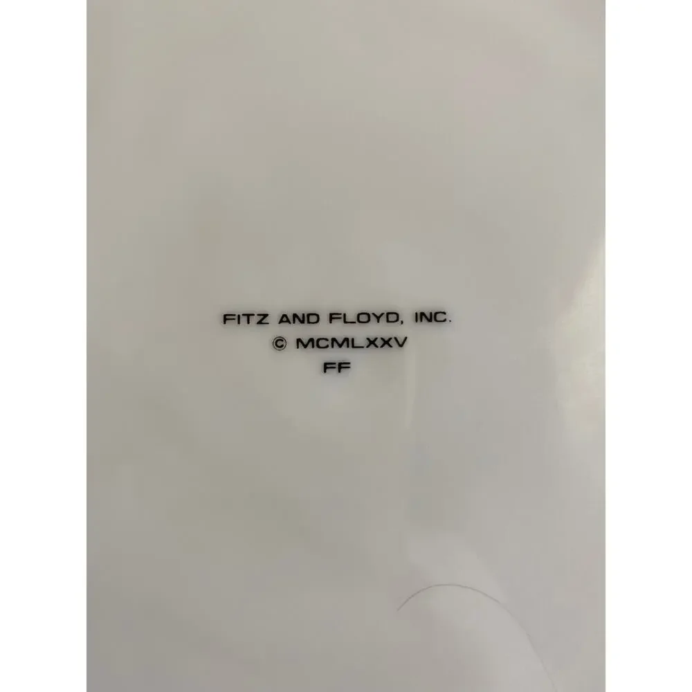 Vintage Fitz and Floyd Dinner Plate, Rondelet Terra Cotta