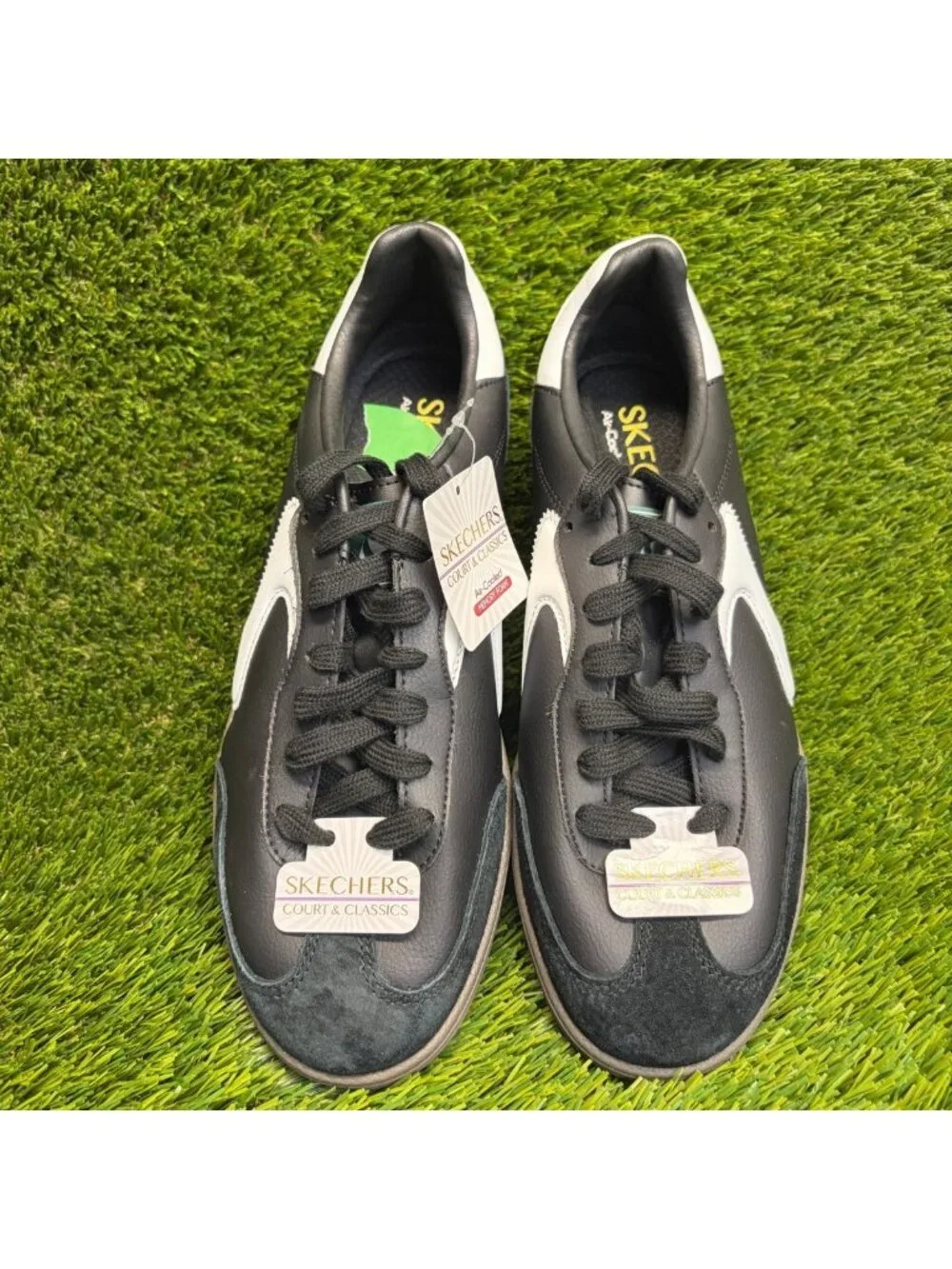 Skechers Hotshot Pyke Mens Size 8.5 Black Athletic Lifestyle Shoes Sneakers