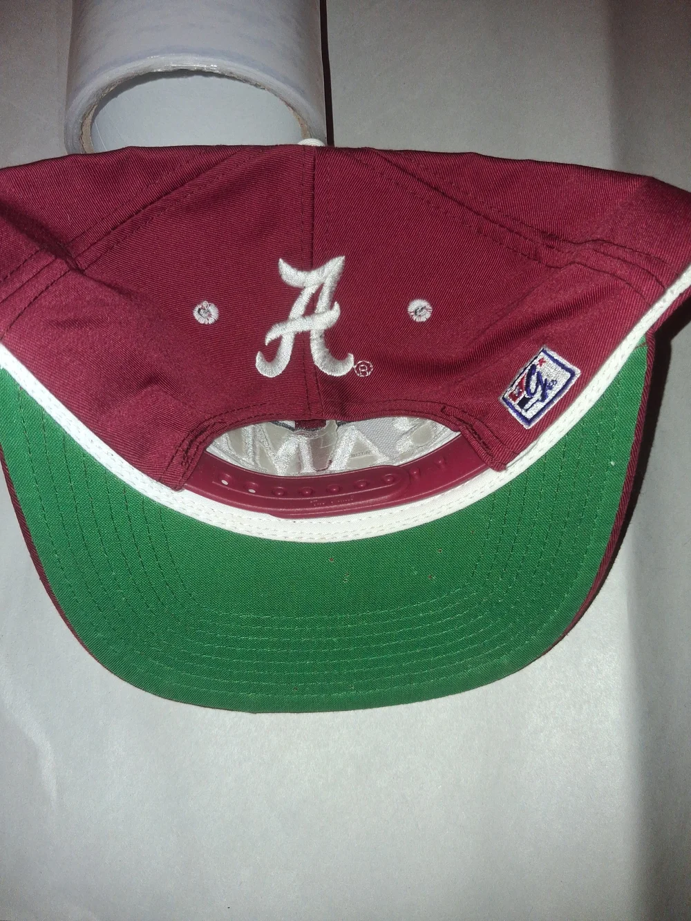 Vintage 80s The Game University of Alabama BAMA Snapback Hat Crimson Tide Green