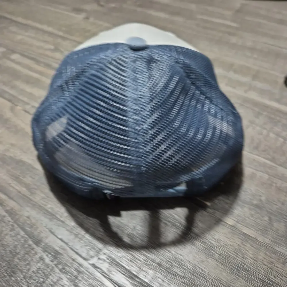 Patagonia Trucker Hat Men One Size Blue Netplus Recycled Cap Snapback Logo