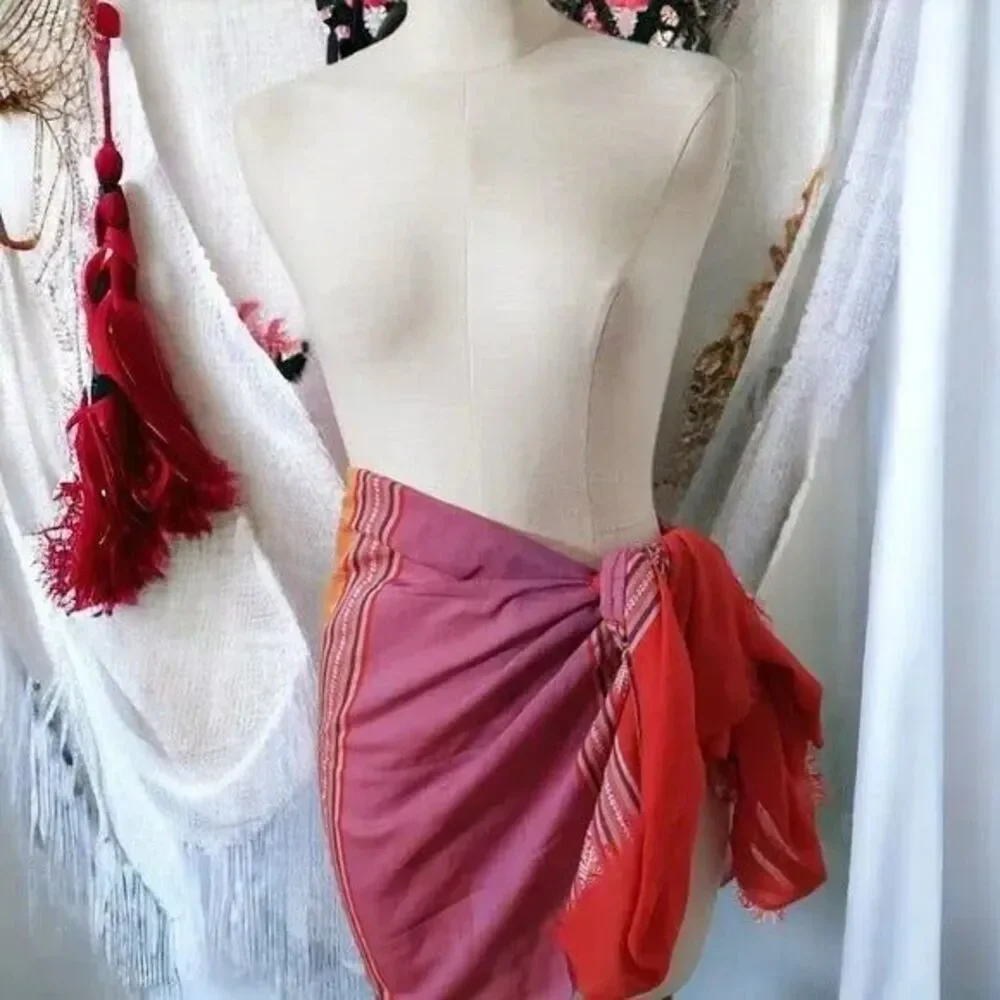 Multicolor Silk Vietnamese Hand Woven Artisan Cloth