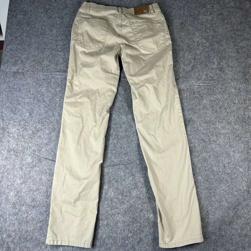 Hiltl Cotton Blend 5 Pocket Jean Cut Pants Size 32x34 US Seth In Solid Beige