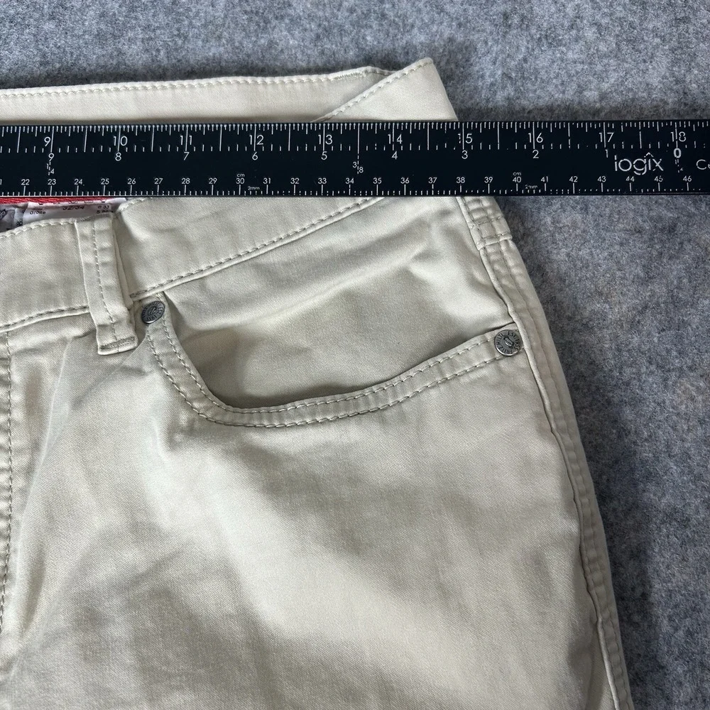 Hiltl Cotton Blend 5 Pocket Jean Cut Pants Size 32x34 US Seth In Solid Beige