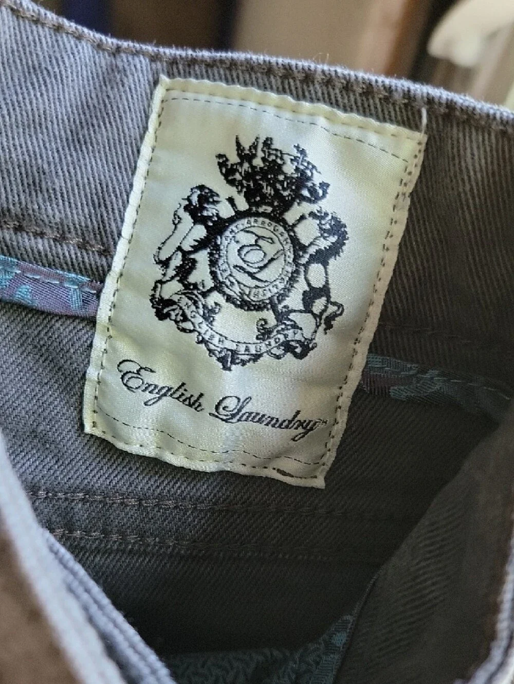 English Laundry Mens 5 Pocket Mid-Rise 365 Pant Grey 34x30
