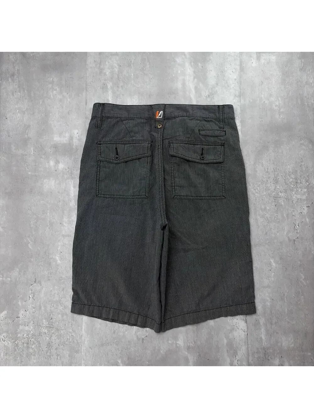 Y2K Grey Amplify Grunge Gothic Baggy Skater Shorts