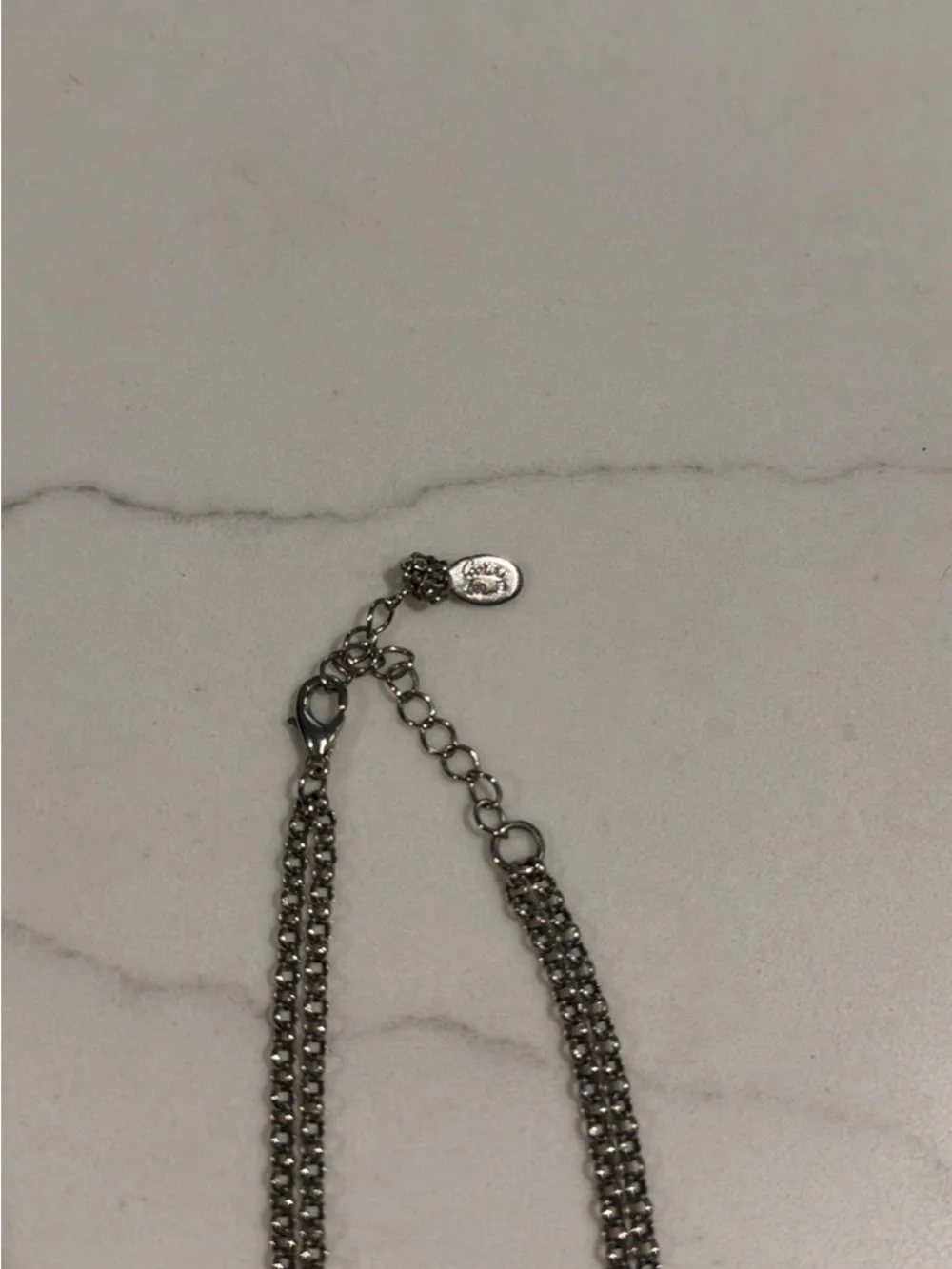 Cookie Lee Silver- tone pendant necklace