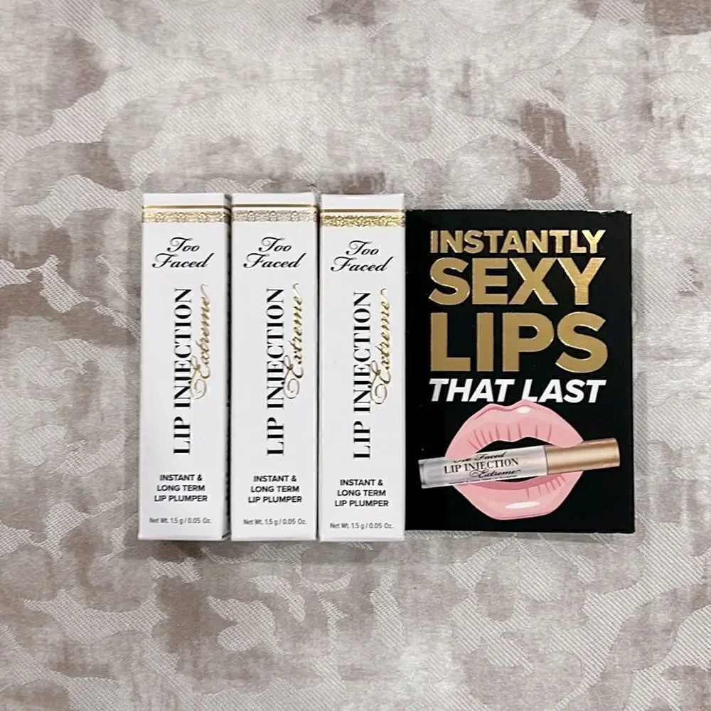 Too Faced lip injection plumper extreme Bundle , Travel, NWB