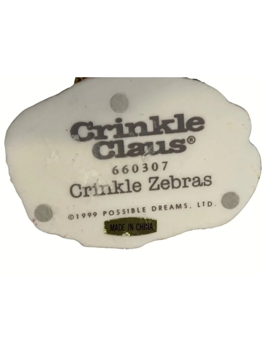 Possible Dreams/ Crinkle Claus hand painted