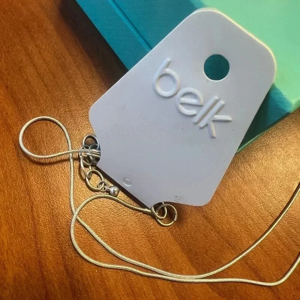 Belk Silver and Gold Silver Tone Necklace NWT