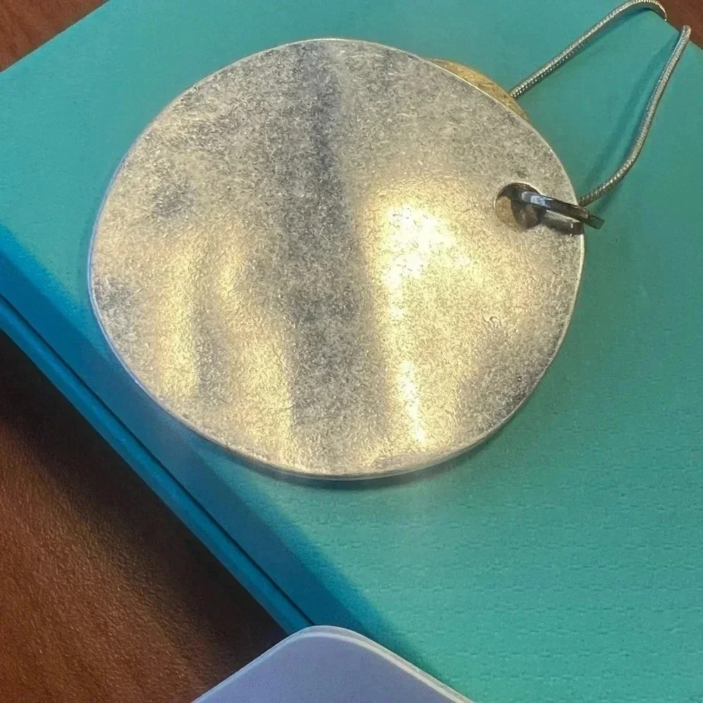 Belk Silver and Gold Silver Tone Necklace NWT
