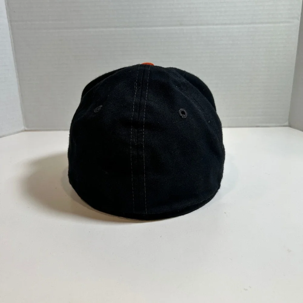 Vintage New Era Hat Black San Francisco Giants 7 3/8 MLB Pro Model Made in USA