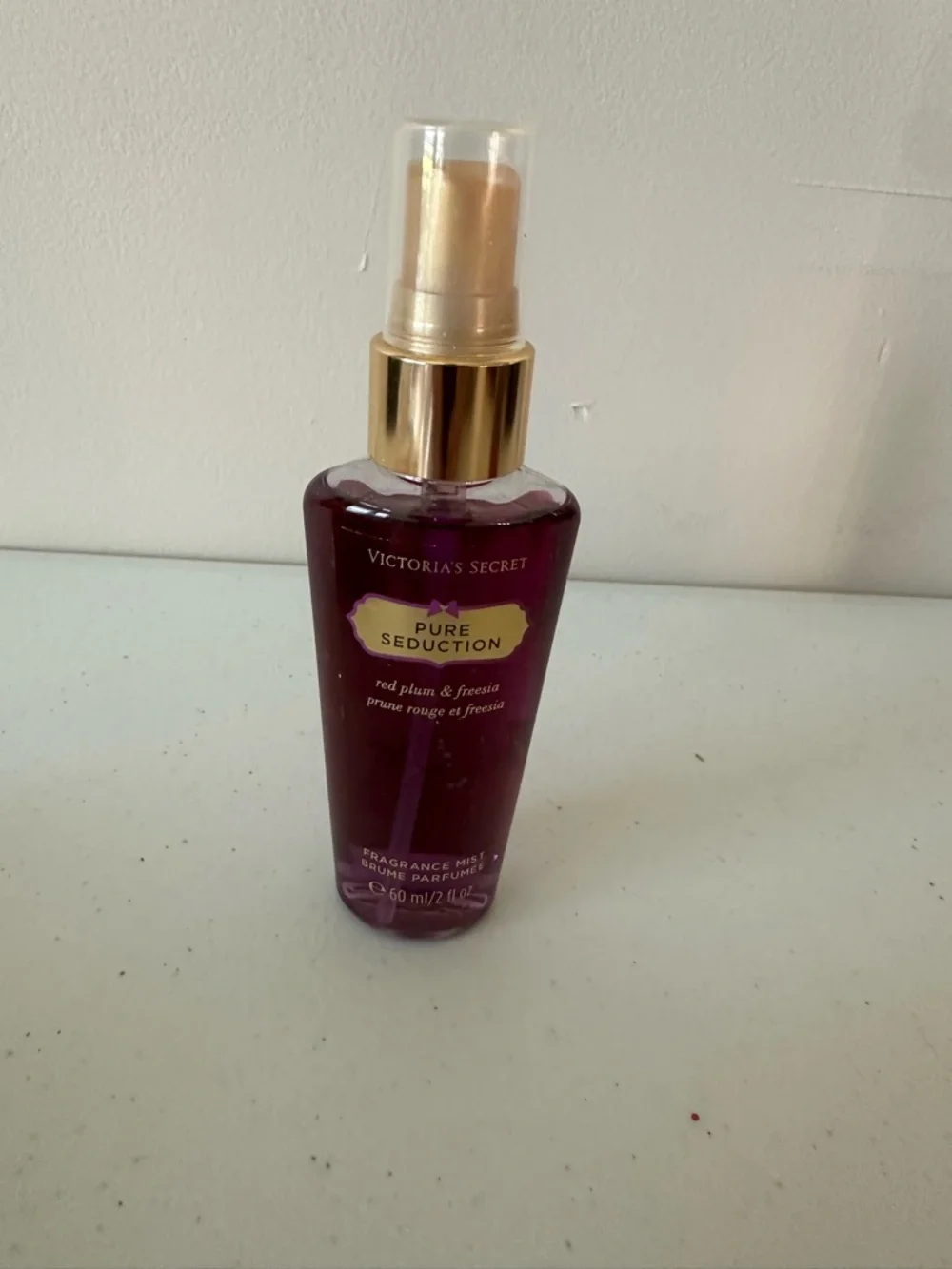 Victoria's Secret Pure Seduction Fragrance mini Mist - Deep Plum NWT