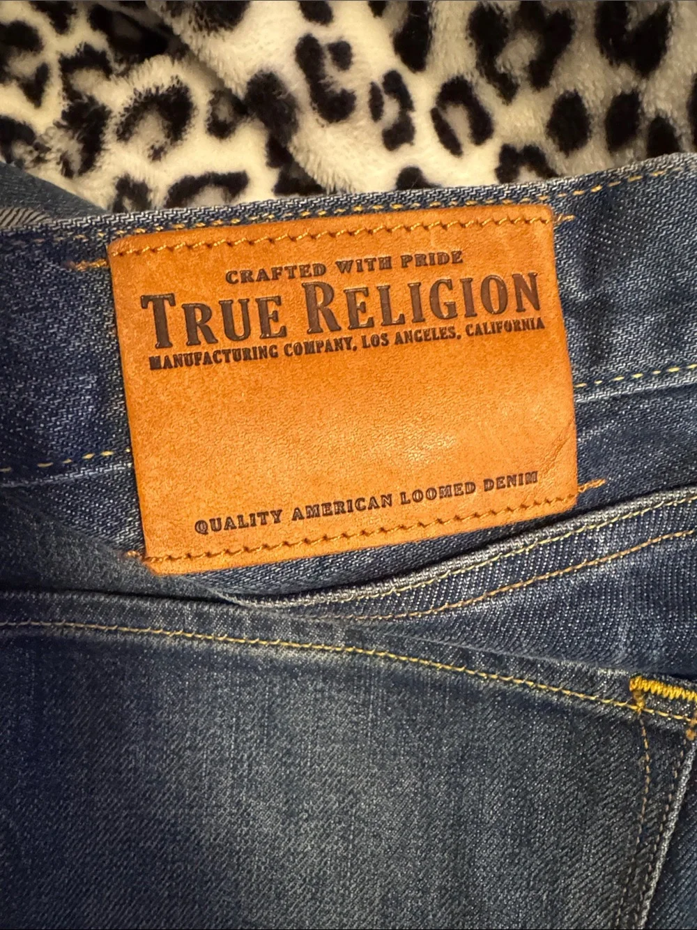 True Religion Men’s Indigo Straight Leg Jeans
