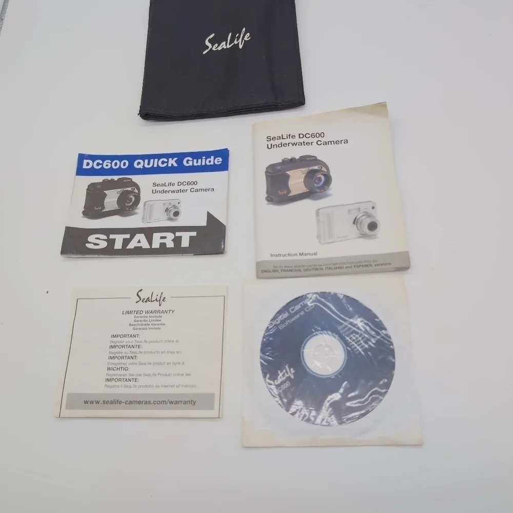 SeaLife SL16024 Underwater Camera Manual Set With CD