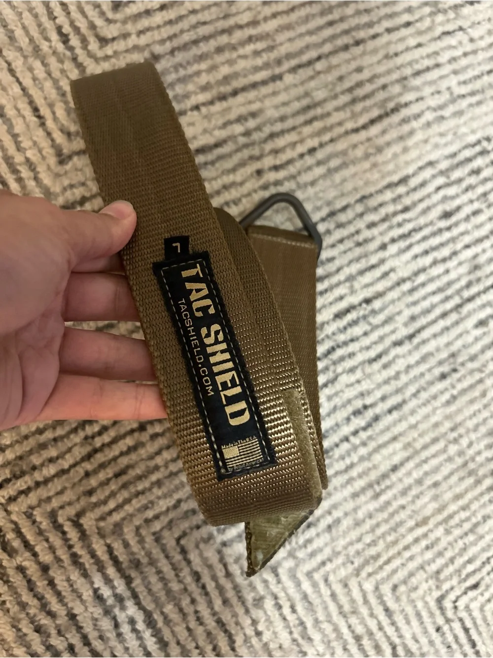 Tac Shield Brown Tactical Belt Size Large